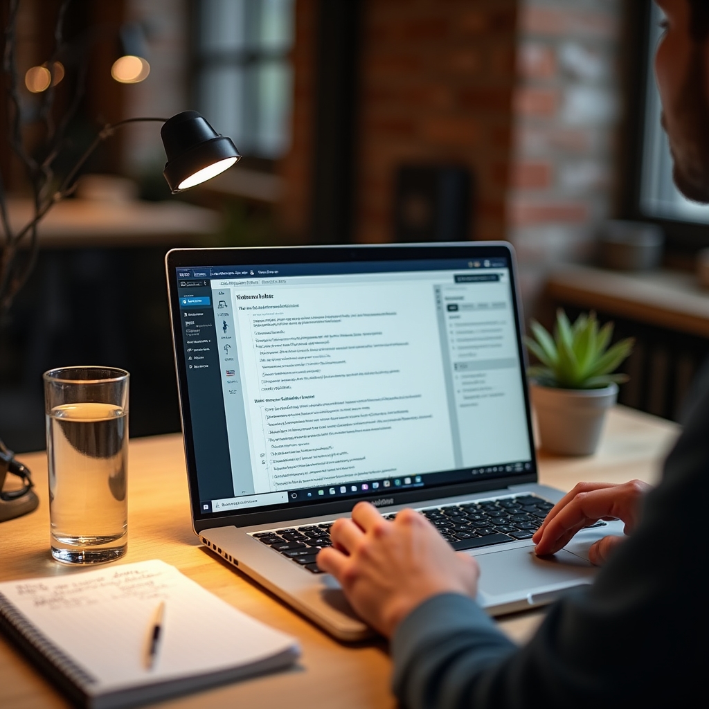 Kursinterface des GalvenmorHub Onlinekurses auf einem Laptop-Bildschirm